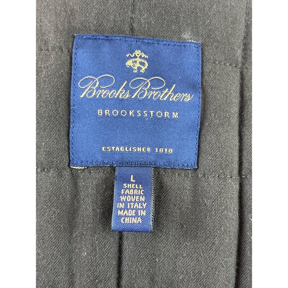 Brooks Brothers Style Gray Plaid Mens Wool Jacket With Quilted Lining Size L - Picture 10 of 12